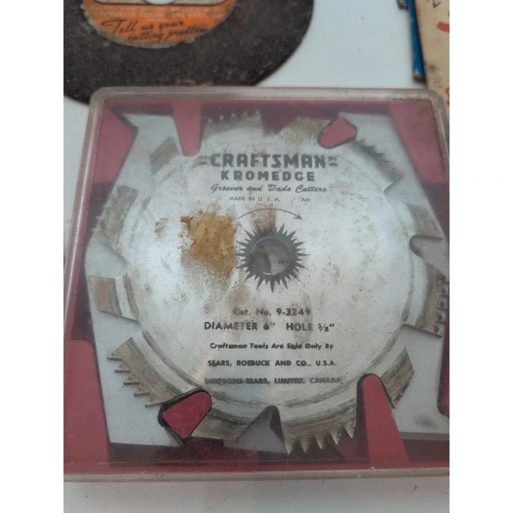 Huge Log Of Vtg Circular Saw Blades (38) Craftsman Clipper Skil Fire-tooth More!